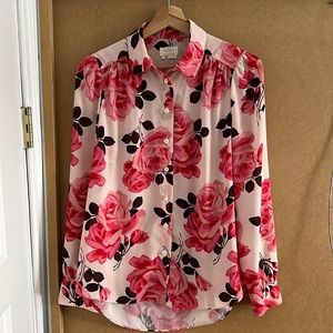 Kate Spade Pink Floral Blouse